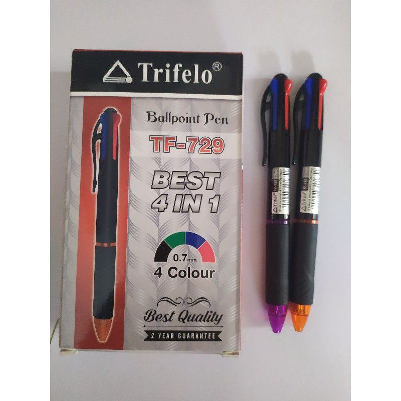 

Bulpen 4 warna / Bulpen Trifelo / 1 Box isi 12 pcs