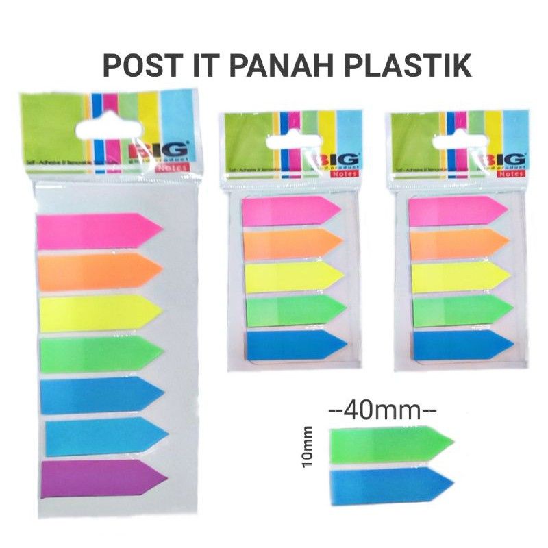 

Post It Panah Plastik Sign Here Sticky Note Index Pembatas Penanda Buku