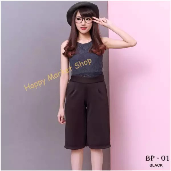 Celana Kulot PENDEK Wanita Murah Warna Warni Scuba (Warna Random)