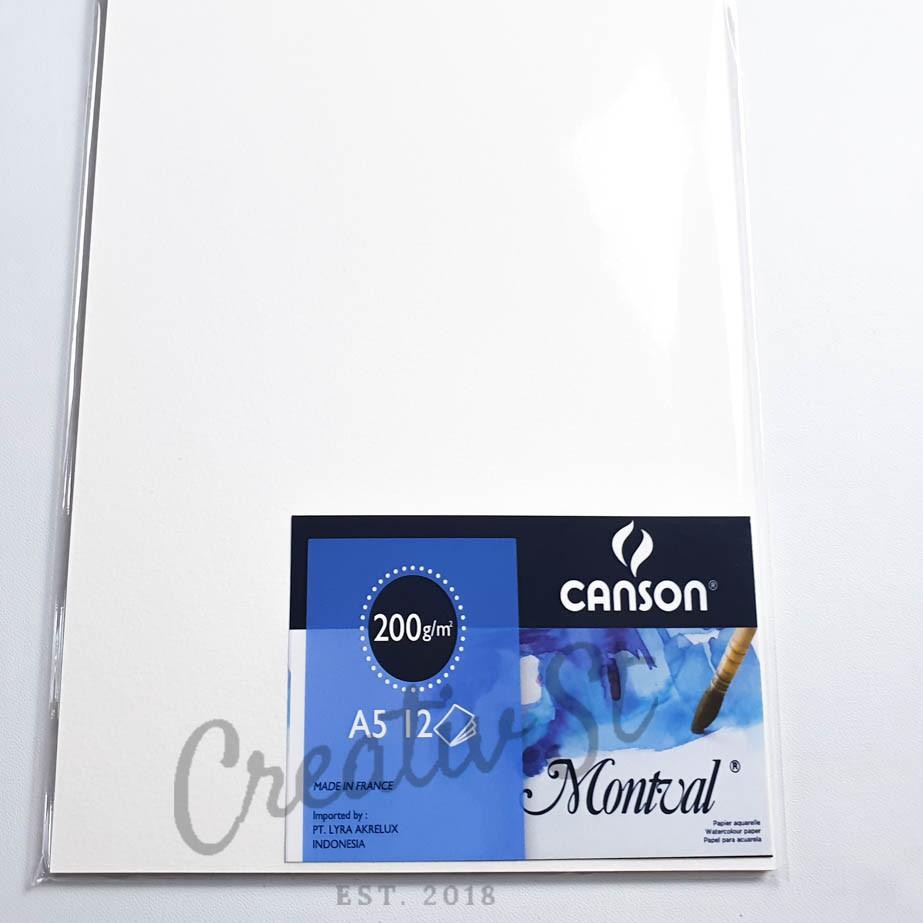 

AFP Canson Montval Watercolor Paper A Gsm 12 Sheet Ready Stok