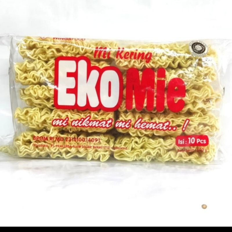 

Eko mie baru isi 10 mie kering 600 gr