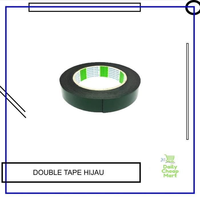 

Double Tape Hijau / Double Tape NT Tape ORIGINAL Isolasi Bolak Balik NipponFoam Hijau Busa