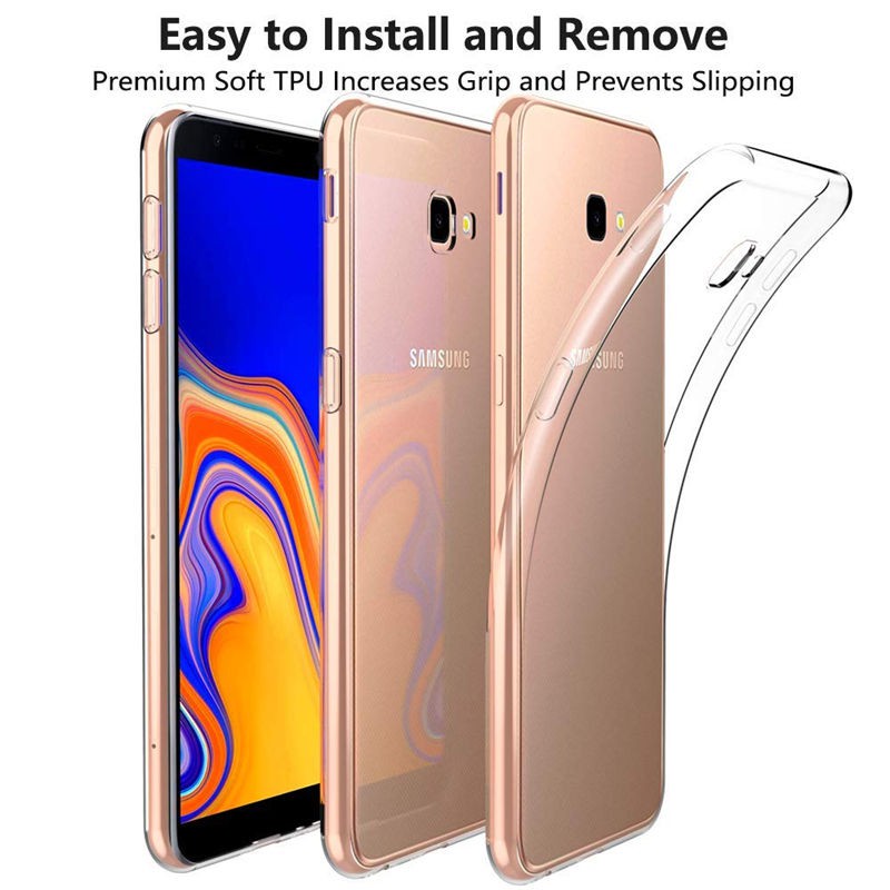 SAMSUNG Galaxy J4 plus J4+ Case Silicone Clear TPU Back Cover Kasus Silikon Casing-1