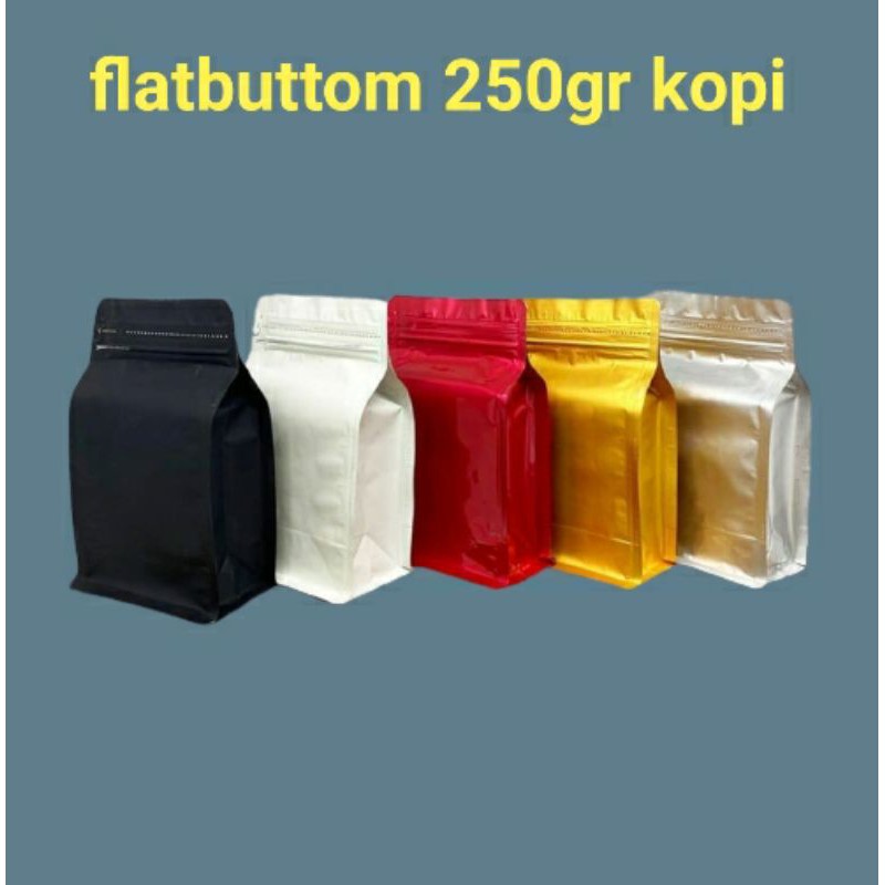 Kemasan Flatbuttom 200-250gr Kopi