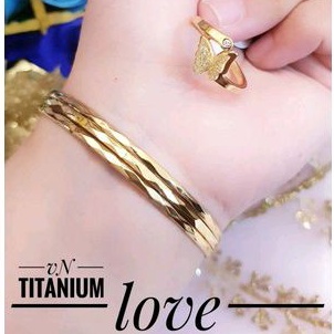 Titanium Set Gelang Cincin 208221