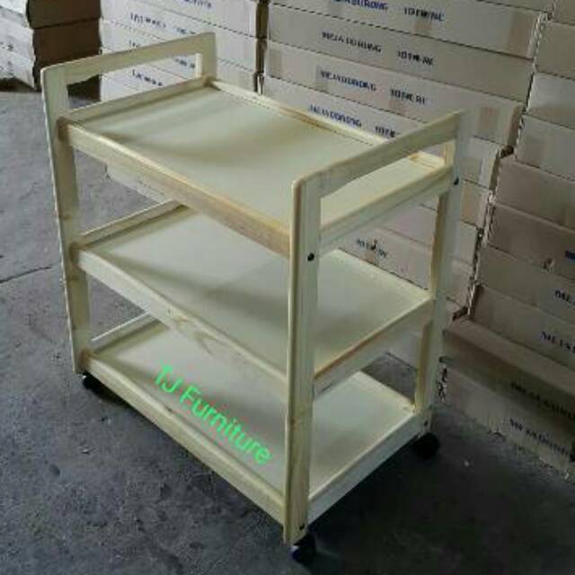 Meja dorong rak  dorong rak tv kayu solid  Murah Shopee 
