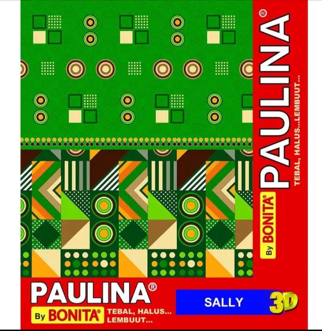 Selimut Bulu Paulina By Bonita 3d Motif Green & Blue Ukuran 160x200