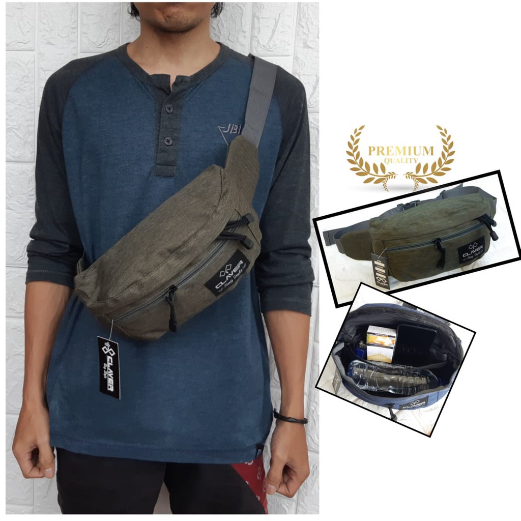 Waistbag - TRM WATERPROOF LIPAT 1AX802 Oranye. Bisa di Lipat. Parasut Y18 Pria ALL YOU NEED TERLARIS