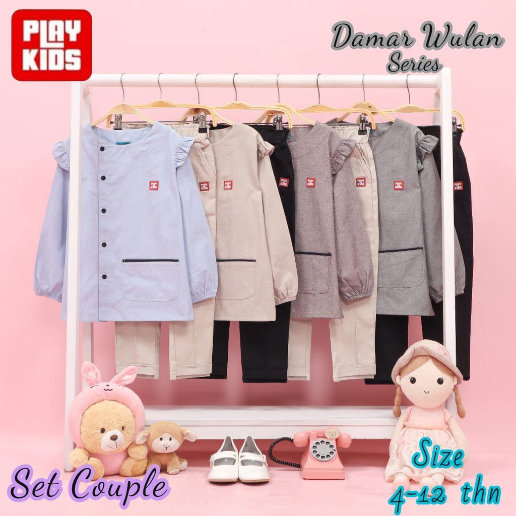 Set Kemeja Couple Damar Wulan Series By Playkids