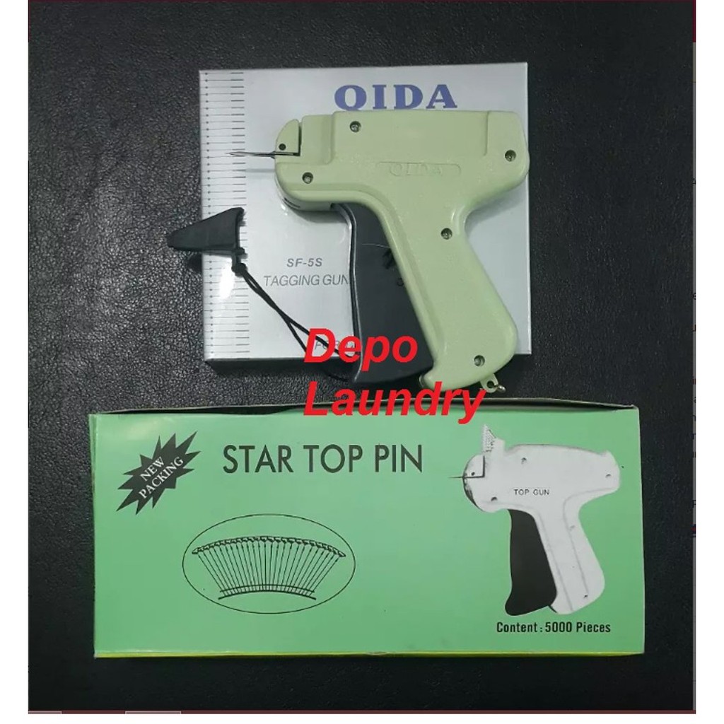 

Dijual Paket Tag Gun Tag Pin 5000pcs Jarum Tembakan Label Harga Pakaian Laundry Murah