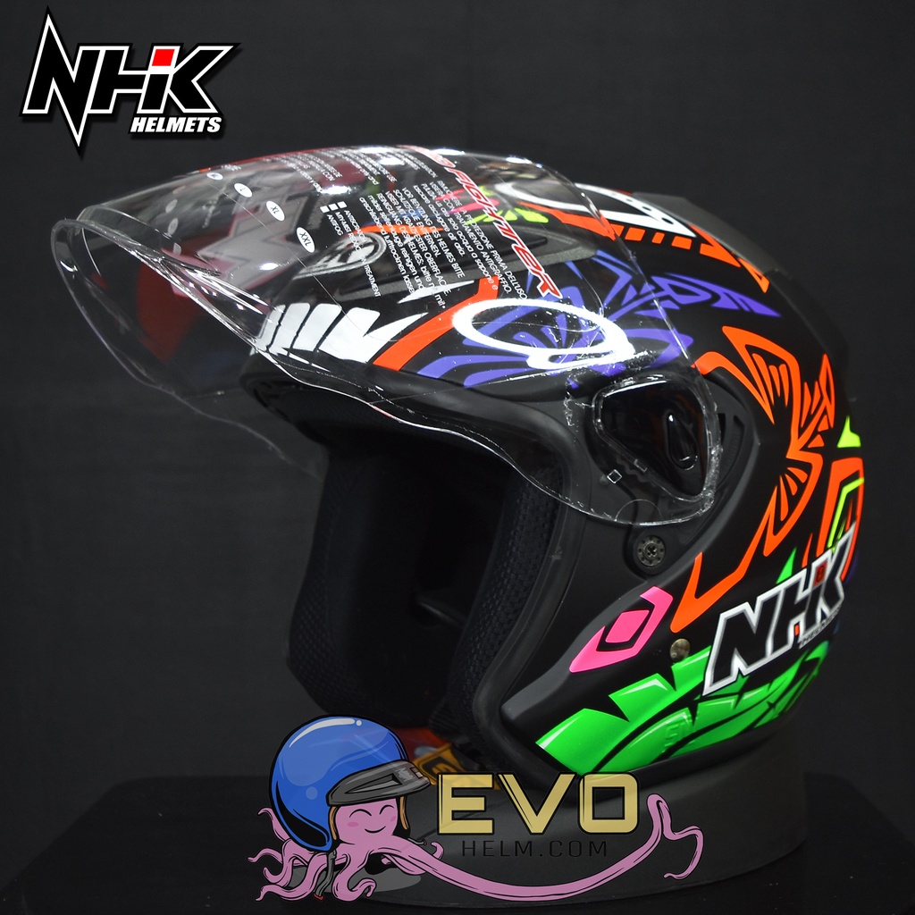 HELM NHK R6 MOTIF REMY ORIGINAL HELM NHK HALF FACE SEMUA MOTIF LENGKAP - ONGKIR 2KG