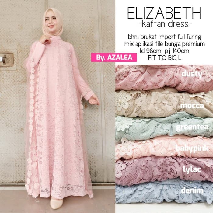 Baju Wanita Elizabeth Kaftan Dress Aza  ER-544