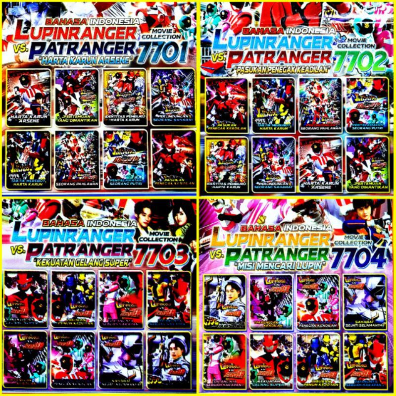 PAKET KASET TERBARU FILM ANAK LUPIN RANGERS Vs PATRANGER