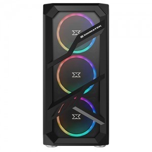 Casing Komputer XigmaTek Include 4 Fan RGB Lamiya - PC Case Gaming