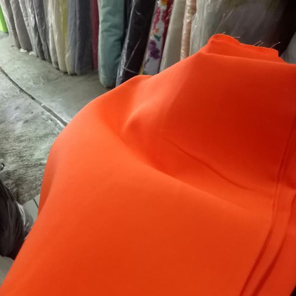 WOLFIS HIJAB JILBAB SEGI EMPAT SYARI 130X130 BAHAN WOLFIS GRADE A PREMIUM 58 Gramasi PART  II 354-Orens