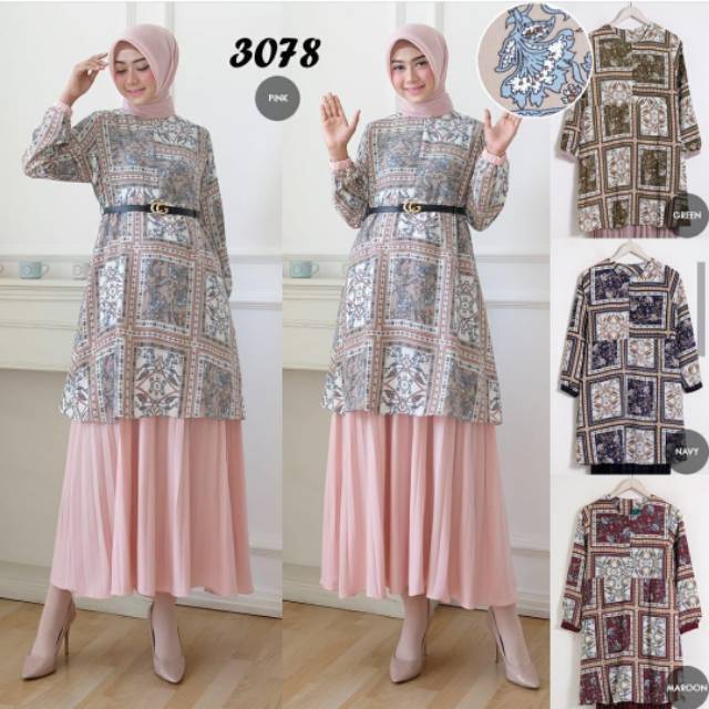 GAMIS MEWAH / GAMIS PLISKET PREMIUM / GAMIS BUSUI / GAMIS MOTIF BANGKOK / GAMIS SET ROK MENYATU