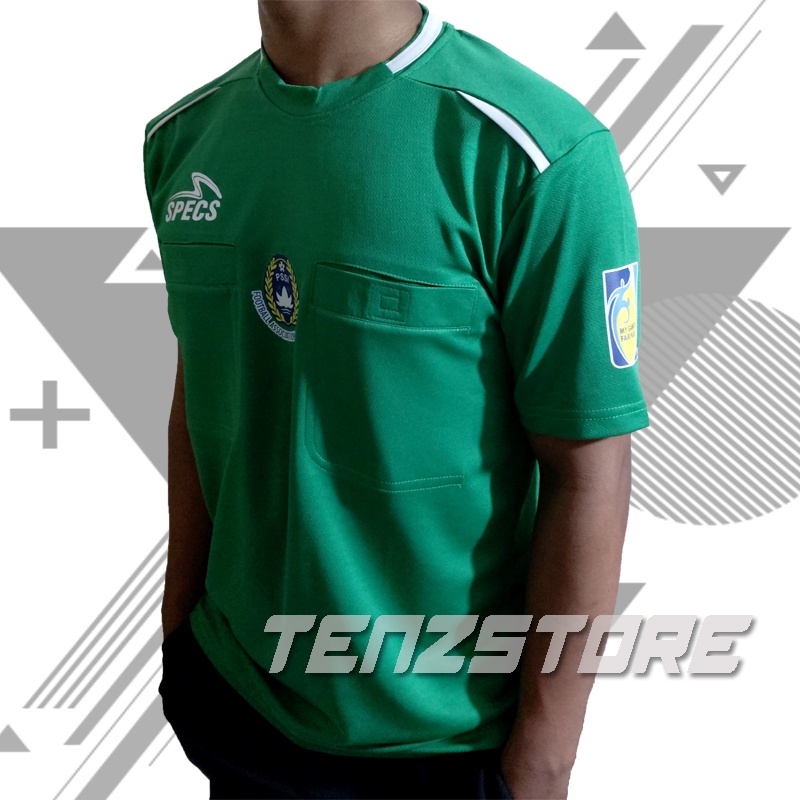 Baju Wasit ( LOGO Dada PSSI _ lengan FAIRPLAY model Liga 1~SPECS 2019 ) kain MILANO