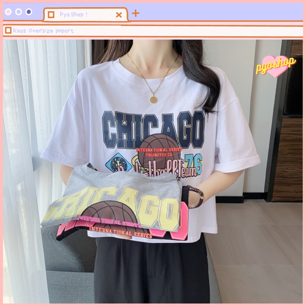 Kaos Import Motif Chicago Basketball