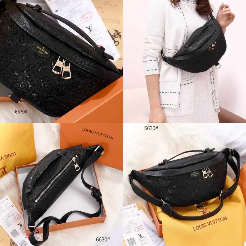 Tas Import/ Tas Batam/Tas LV Bumbag Empreinte Black Edition With Box 6630