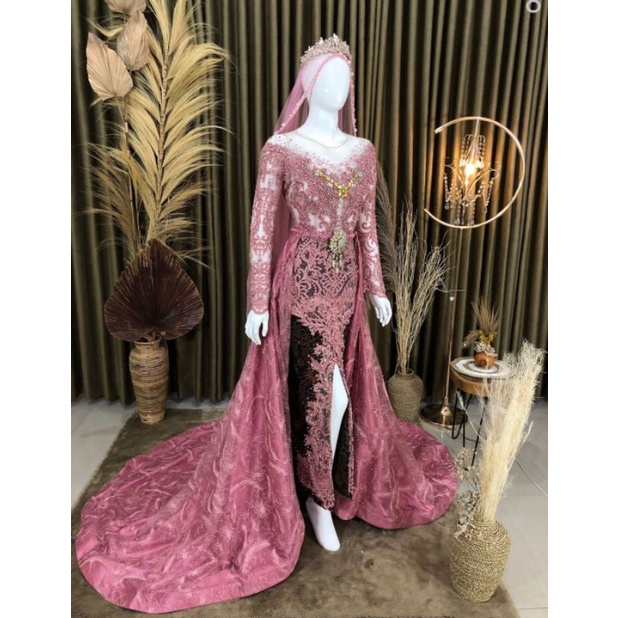 kebaya dusty pink