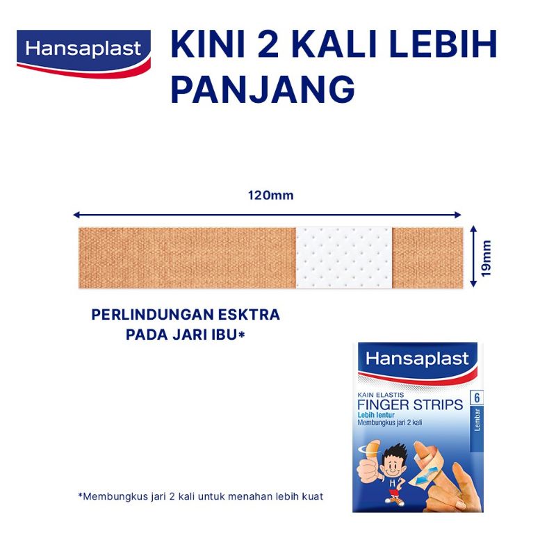 Hansaplast Finger Strips isi 6 Plester jari