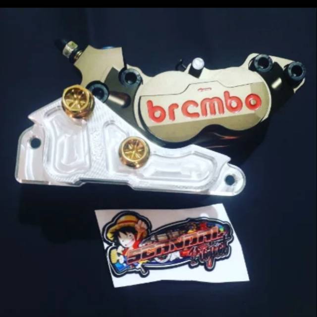 KALIPER BREMBO 4PISTON 1PIN BIG KIRI INCLUDE BRACKET HONDA PCX DISC 220