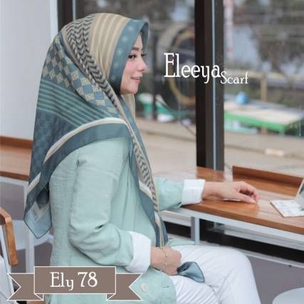 HIJAB SEGIEMPAT PRINTING DIGITAL REQUEST MOTIF - SIZE  &amp; NAMA || Eleeya Scraf