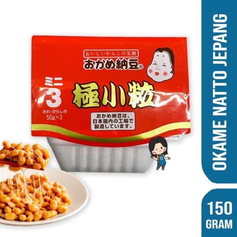 natto/okame natto goku kotsubu-natto Kacang kedelai protein jepang