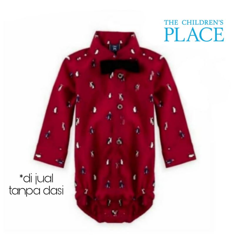 Size 0, 3, 6, 9 bulan. Kemeja Jumper Anak Bayi Laki. Place Carter's OshKosh BabyGAP-PLC Maroon 🐧*
