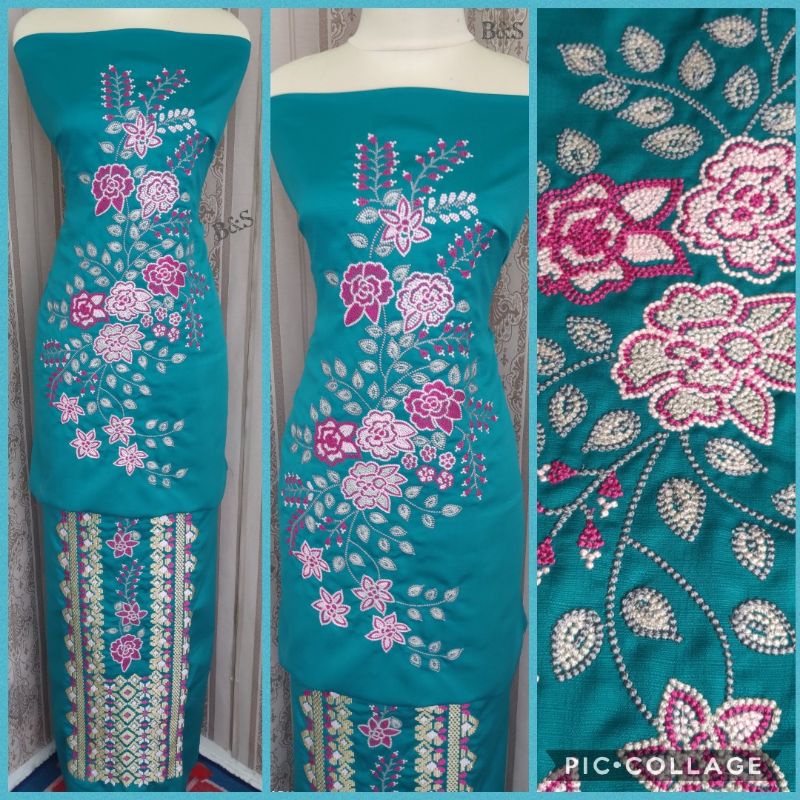 Bahan Baju Kurung Motif Songket&Suji