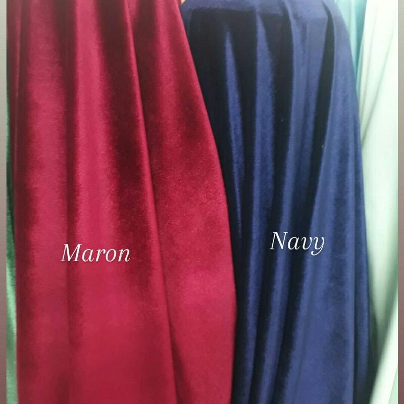 Bahan bludru streach/Kain bludru velvet/Bludru