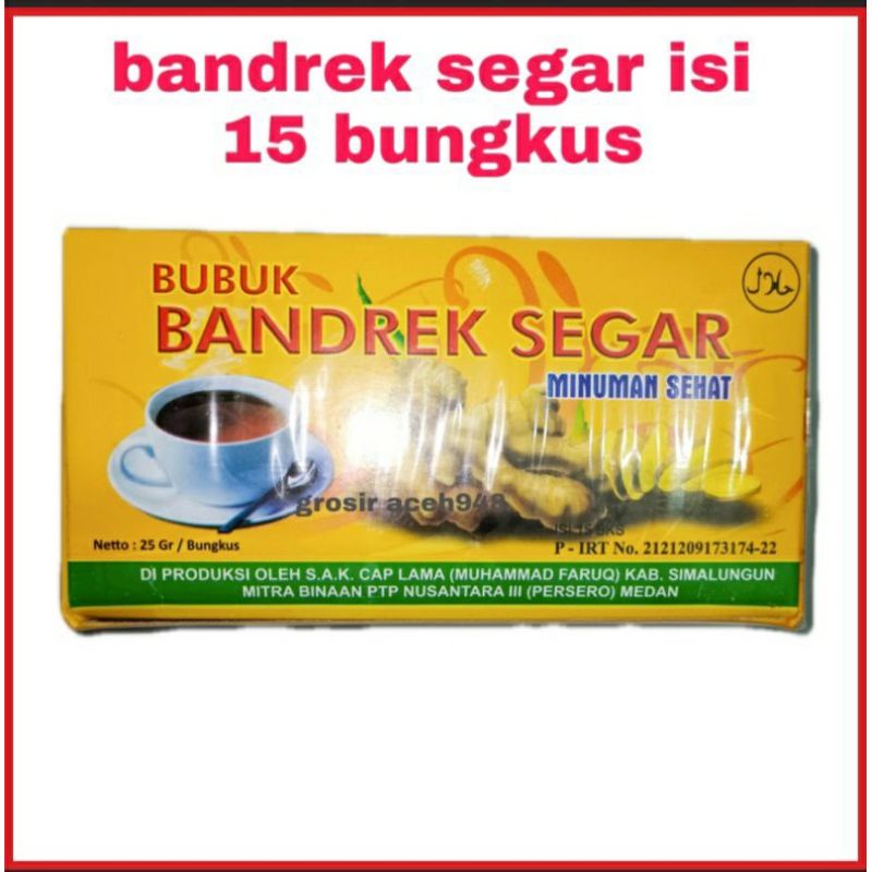 

Bandrek Segar Asli Isi 15 Bungkus-original BPOM