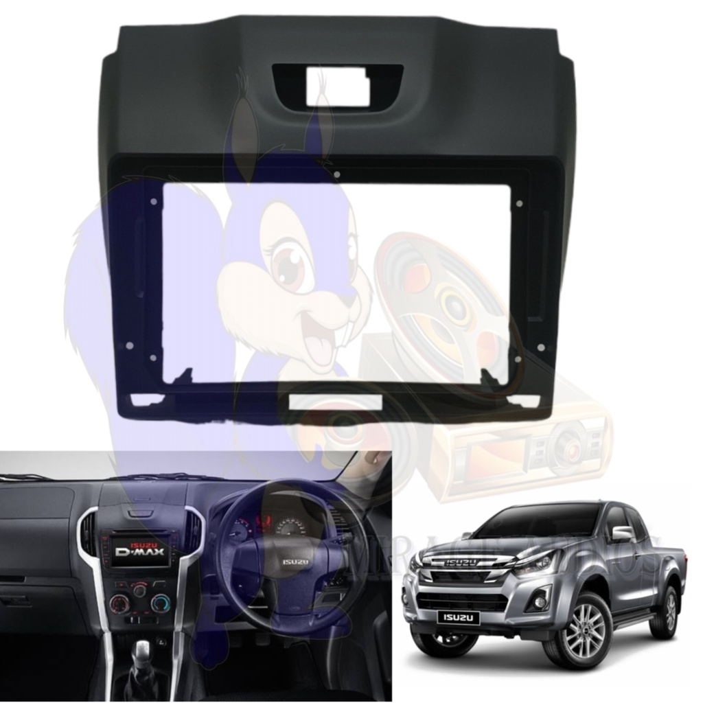 frame Head unit Android isuzu Dmax chevrolet colorado 2012 up 9 inchi