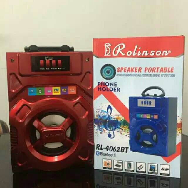 SPEAKER BLUETOOTH ROLINSON RL 4062BT/SALON AKTIF PORTABLE PHONE HOLDER/SPEAKER WIRELESS SUPER BASS