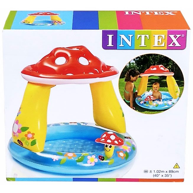 Intex 57407 - Kolam Renang Mushroom Baby Pool 102cm x 89cm