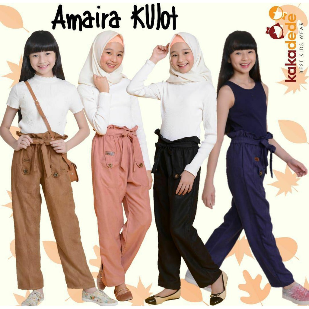 Kulot Amaira Kaka Dede 5-12 th || kulot anak || celana anak perempuan