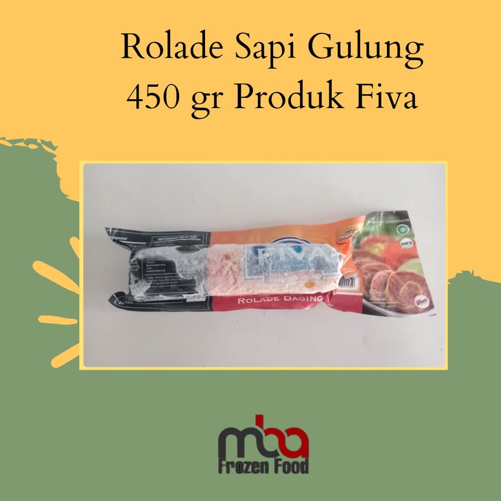 Rolade Sapi Gulung, 450 gr Produk Fiva - FROZEN FOOD