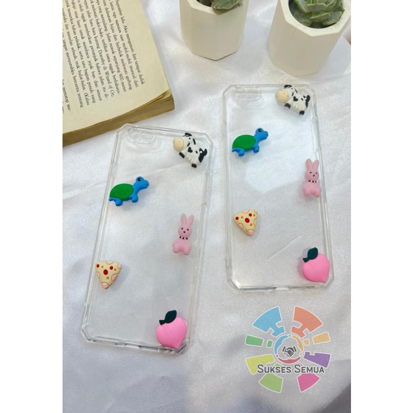 Y022 CLEAR CASE SOFTCASE CLEAR JELLY KARAKTER 3D CUTE OPPO A54 A74 A93 A8 A31 2020 A1K A3S A5S F9 A1
