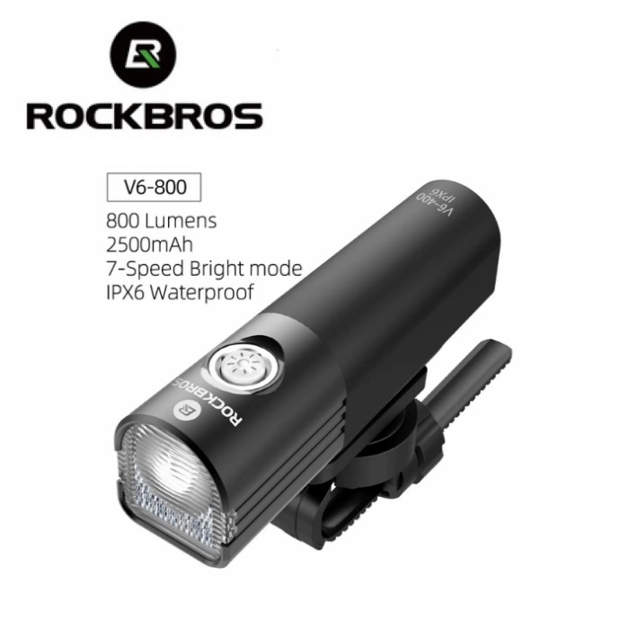 Lampu Sepeda Rockbros Sepeda Lipat Road Bike MTB 800 Lumens Waterproof