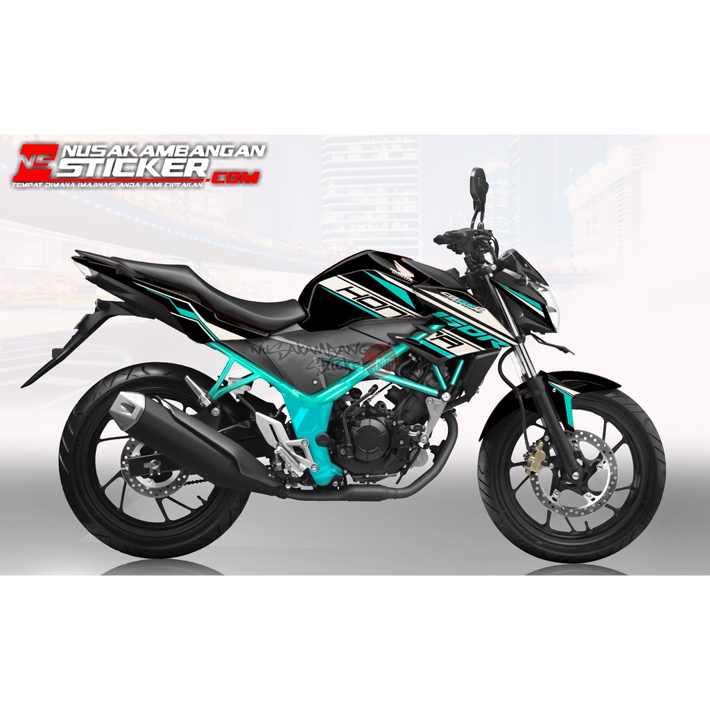 Decal Stiker ALL NEW CB 150 R HITAM BIRU TOSCA 150 R