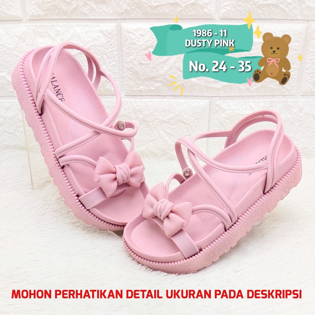 Sandal korea anak cewek 1986 11 BALANCE Sendal kekinian import anak perempuan SDLSA