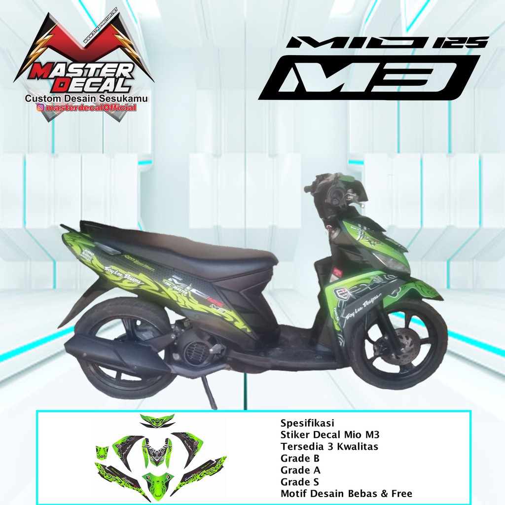 Jual Modif Stiker Yamaha MIO M3 Tribal Spec B Indonesia Shopee Indonesia