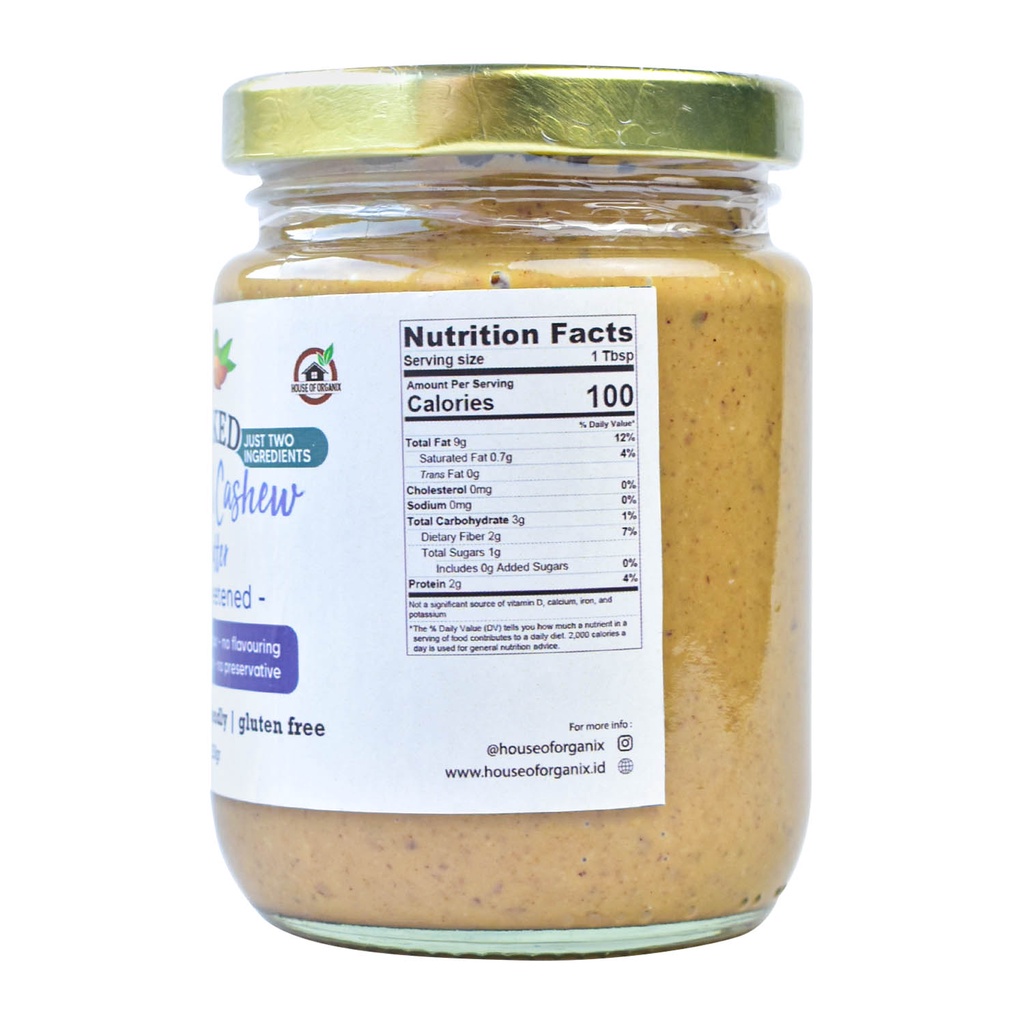 Naked Almond Cashew Butter Unsweetened 250 Gr