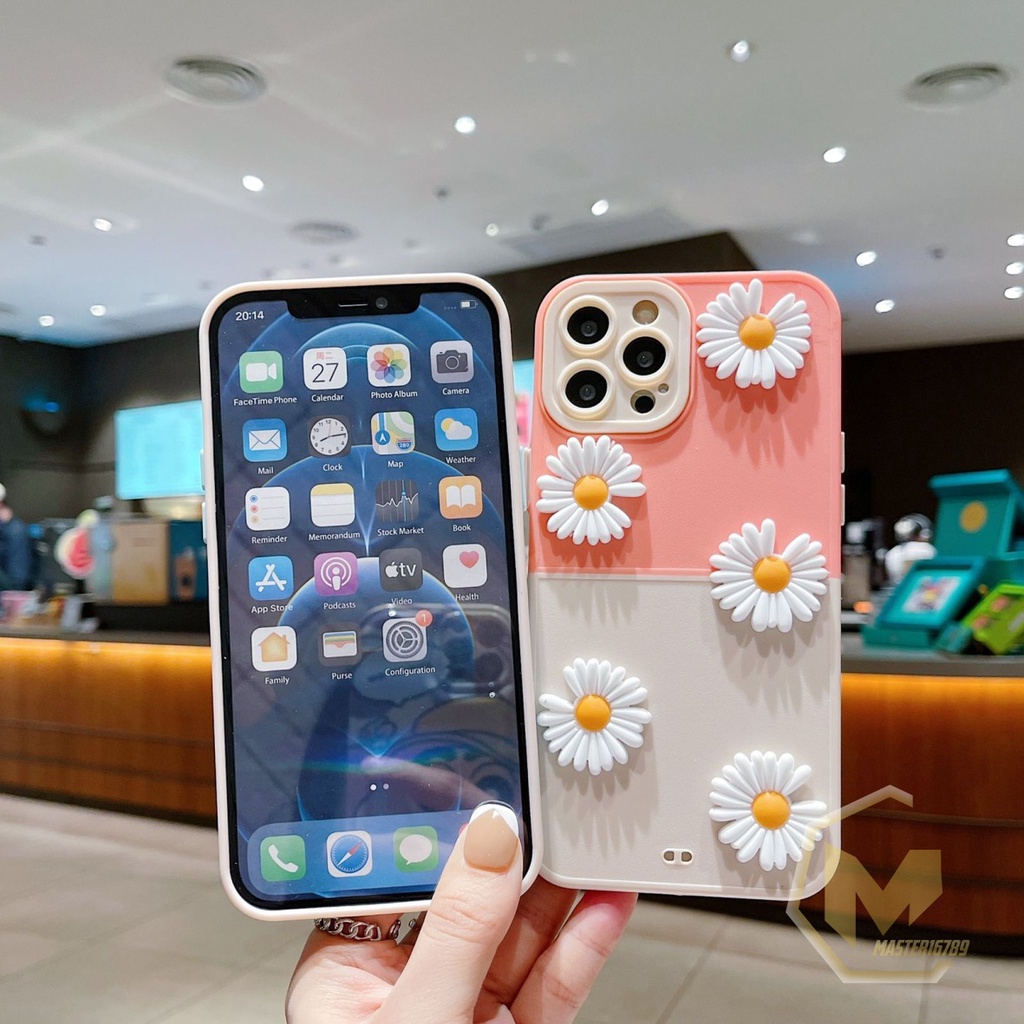 CASE FYP 2IN1 BUNGA DAISY 3D OPPO A1K C2 A3S A5 C1 A5S A7 A12 A11K F9 A15 A15S A16 A31 A8 A37 NEO 9 A52 A92 2020 MA3482