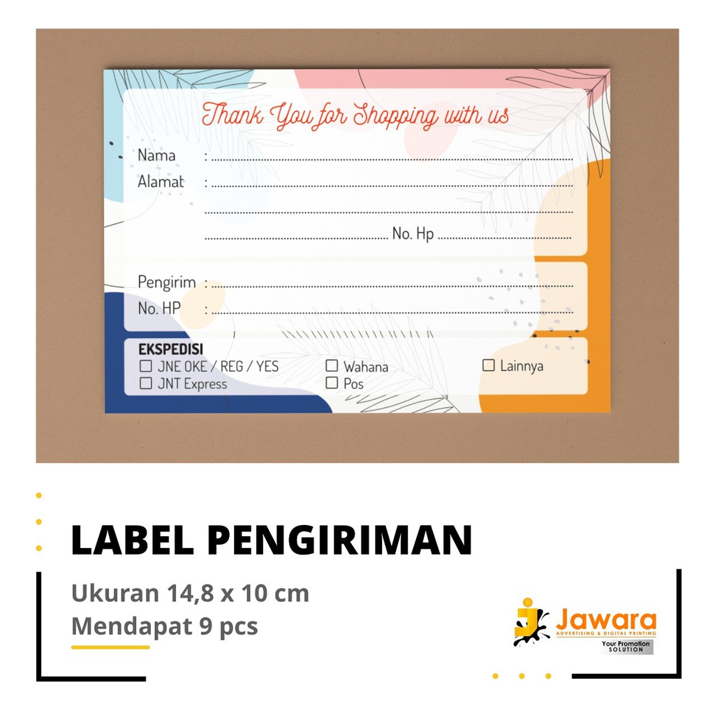 

LABEL PENGIRIMAN ONLINE SHOP Jawara Printing, ponorogo,magetan,ngawi,madiun,pacitan