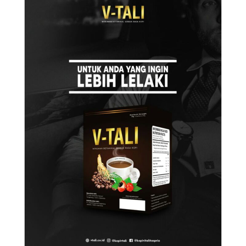 V - TALI , Kopi, Vitalitas Pria, 100% Herbal