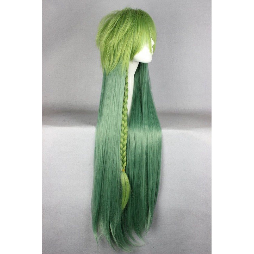 Wig MCoser Green / Hijau Mixed 100 cm - 067-B - Amnesia - Ukyo