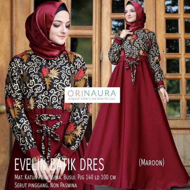 Couple Batik Dress / longdress EVELIN SRG 687  by suryandhanu