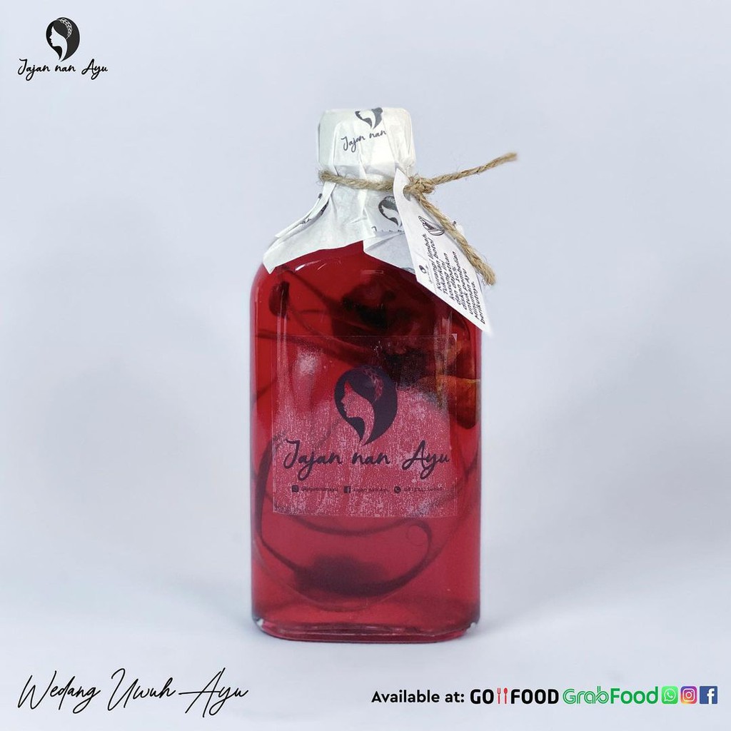 

Wedang Uwuh Ayu 250ml (Botol Kaca dan tas Spunbound REUSABLE)