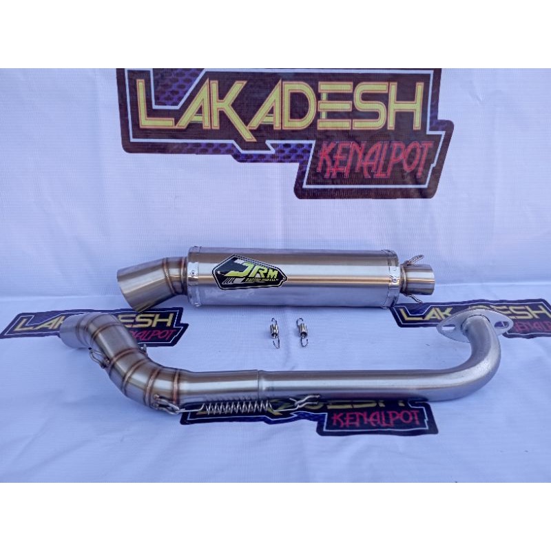 KNALPOT JRM (INLET 38/50) BEAT MIO VARIO AEROX SCOOPY NMAX PCX ADV LEXI GENIO FREEGO XRIDE SPACY DLL